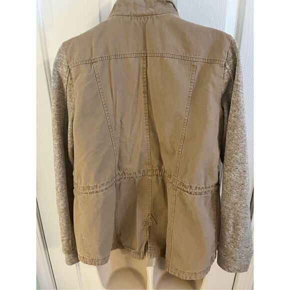 Forever & Flower Tan Jacket. Cotton. Size Medium. - Picture 8 of 8